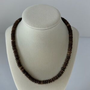 Silpada Dark Brown Bamboo Bead Necklace N0833